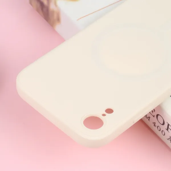 RUBBER MAGSAFE Silikónový kryt pre Apple iPhone XR mliečny