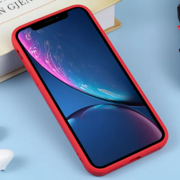 RUBBER MAGSAFE Silikónový kryt pre Apple iPhone XR červený