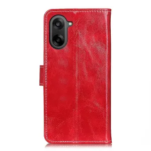 RETRO Peňaženkový obal OnePlus Nord CE 5 5G červený