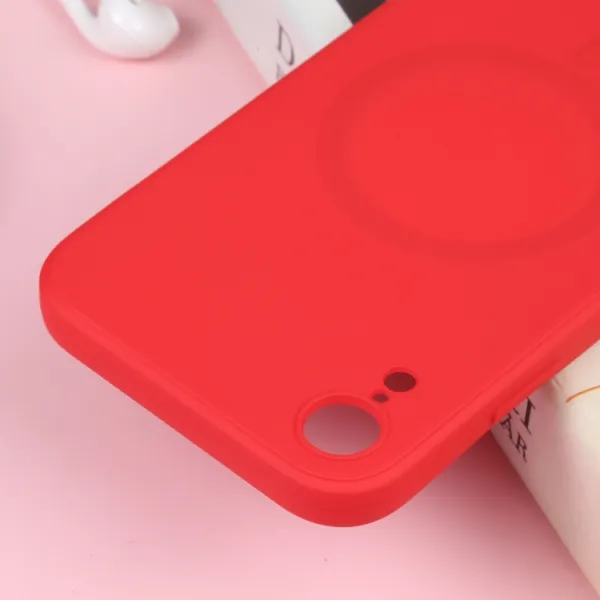 RUBBER MAGSAFE Silikónový kryt pre Apple iPhone XR červený