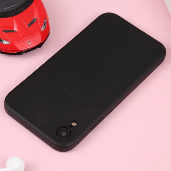 RUBBER MAGSAFE Silikónový kryt pre Apple iPhone XR čierny