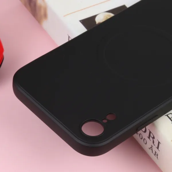 RUBBER MAGSAFE Silikónový kryt pre Apple iPhone XR čierny