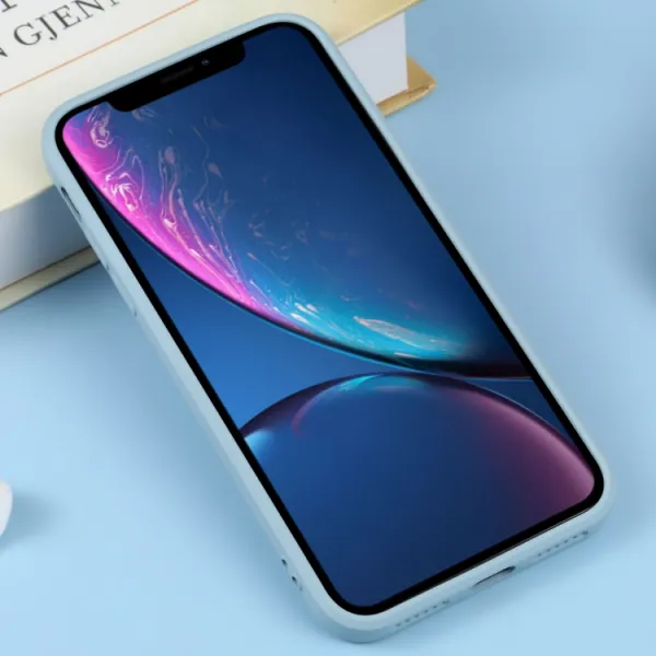 RUBBER MAGSAFE Silikónový kryt pre Apple iPhone XR svetlomodrý