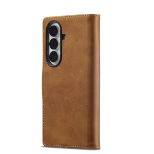 IMEEKE Peňaženkový obal pre Samsung Galaxy Z Fold7 5G svetlohnedý