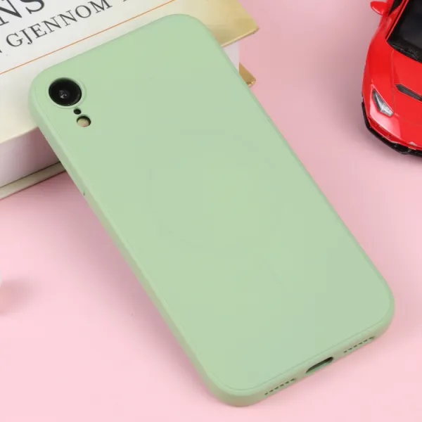 RUBBER MAGSAFE Silikónový kryt pre Apple iPhone XR svetlozelený