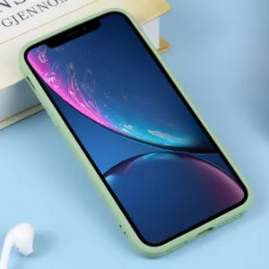 RUBBER MAGSAFE Silikónový kryt pre Apple iPhone XR svetlozelený