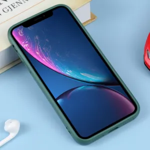 RUBBER MAGSAFE Silikónový kryt pre Apple iPhone XR tmavozelený