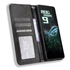 BUSINESS Peňaženkové puzdro pre Asus ROG Phone 9 / ROG Phone 9 Pro čierne