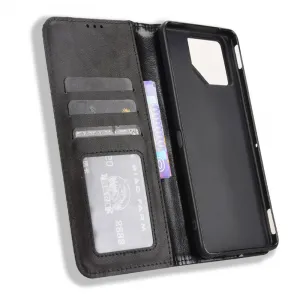 BUSINESS Peňaženkové puzdro pre Asus ROG Phone 9 / ROG Phone 9 Pro čierne