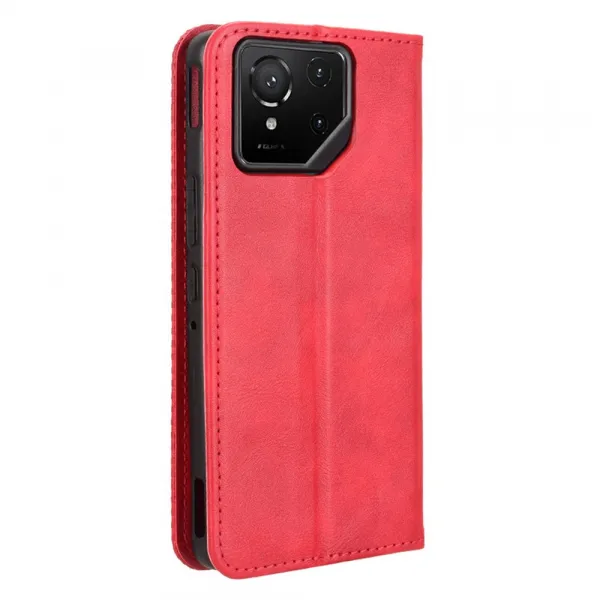 BUSINESS Peňaženkové puzdro pre Asus ROG Phone 9 / ROG Phone 9 Pro červené