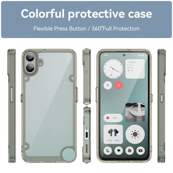 CRYSTAL Ochranný kryt pre CMF Phone 1 šedý
