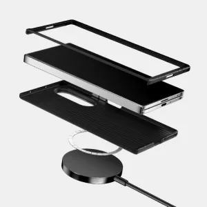 ABEEL RUYI Ochranný kryt s MagSafe pre Samsung Galaxy Z Fold7 5G hnedý