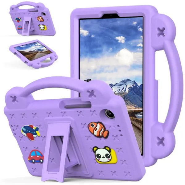 FANY Detský obal na tablet pre Lenovo Tab One / Lenovo Tab K9 fialový