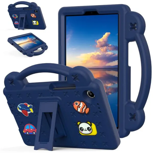 FANY Detský obal na tablet pre Lenovo Tab One / Lenovo Tab K9 tmavomodrý
