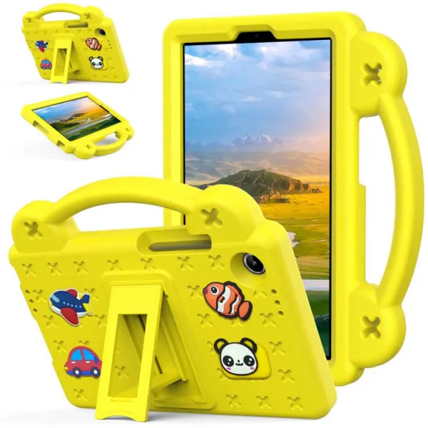 FANY Detský obal na tablet pre Lenovo Tab One / Lenovo Tab K9 žltý
