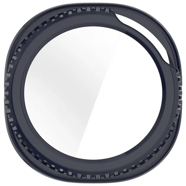 PC FULL COVER Plastový kryt so sklom pre Samsung Galaxy Watch8 Classic 46mm modrý