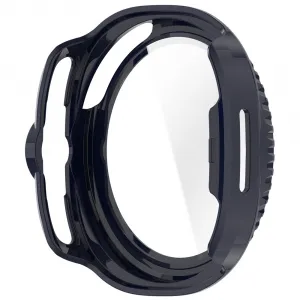 PC FULL COVER Plastový kryt so sklom pre Samsung Galaxy Watch8 Classic 46mm modrý