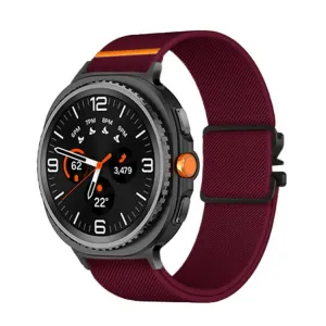 NEXUS Nylonový remienok pre Samsung Galaxy Watch8 / Watch8 Classic bordový