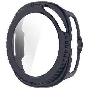 PC FULL COVER Plastový kryt so sklom pre Samsung Galaxy Watch8 Classic 46mm modrý