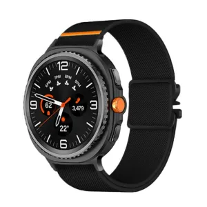 NEXUS Nylonový remienok pre Samsung Galaxy Watch8 / Watch8 Classic čierny