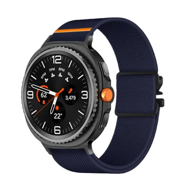 NEXUS Nylonový remienok pre Samsung Galaxy Watch8 / Watch8 Classic tmavomodrý