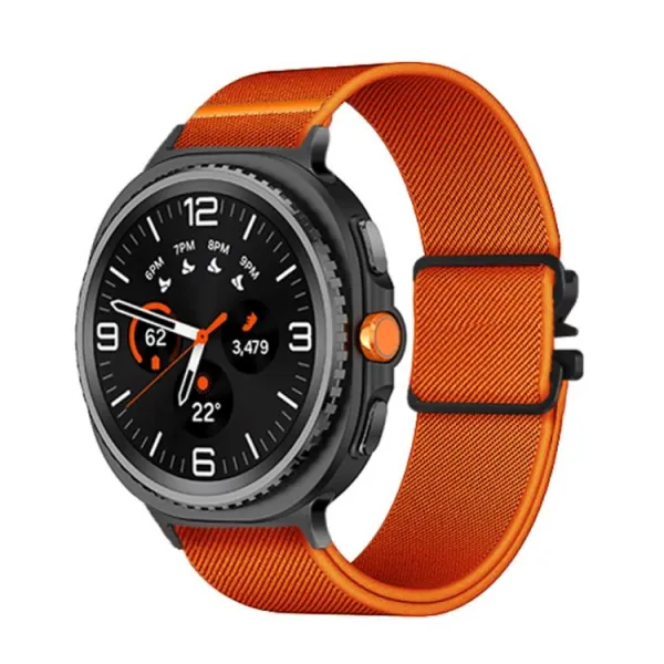 NEXUS Nylonový remienok pre Samsung Galaxy Watch8 / Watch8 Classic oranžový