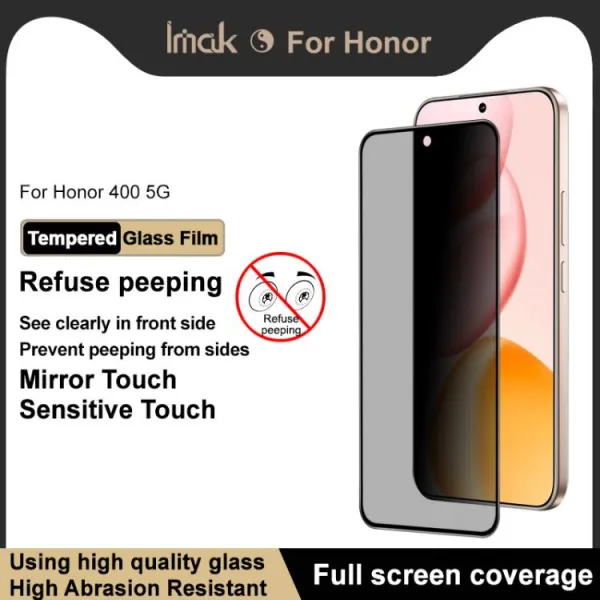 IMAK 3D PRIVACY Tvrdené ochranné sklo pre Honor 400 5G