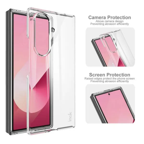 IMAK WING II Ochranný kryt pre Samsung Galaxy Z Fold7 5G priehľadný