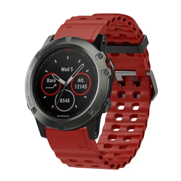 OCEAN Univerzálny remienok QuickFit pre Garmin - šírka 22mm červený
