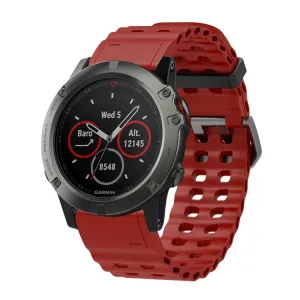 OCEAN Univerzálny remienok QuickFit pre Garmin - šírka 22mm červený