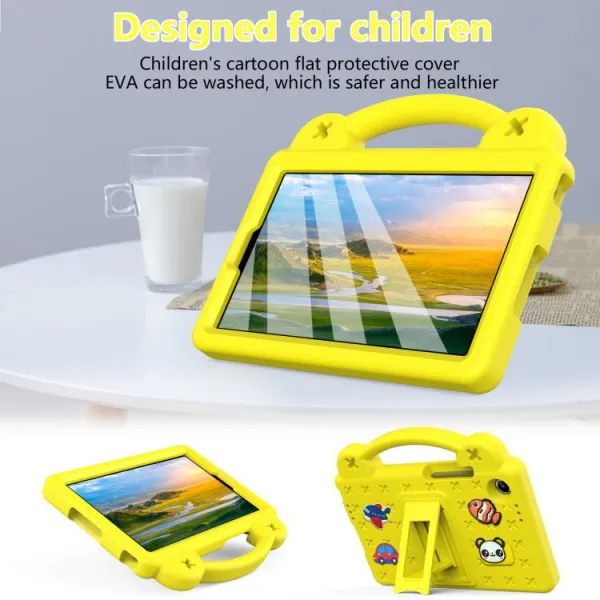 FANY Detský obal na tablet pre Lenovo Tab One / Lenovo Tab K9 žltý