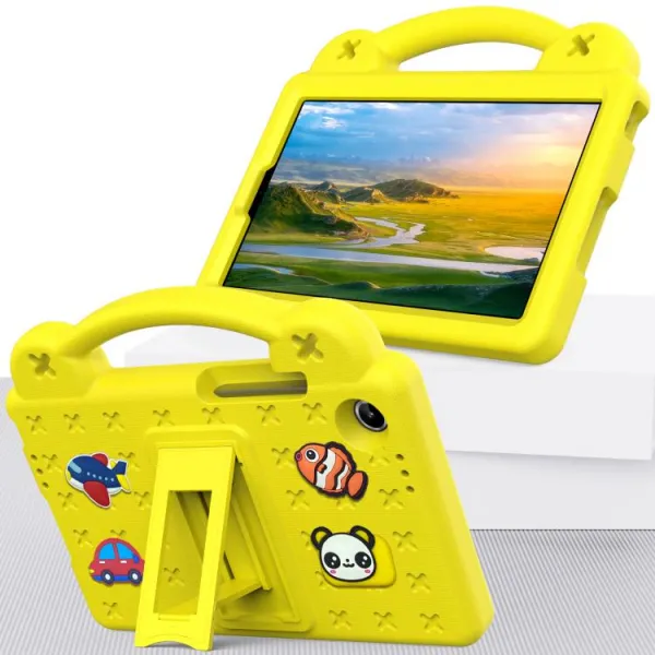 FANY Detský obal na tablet pre Lenovo Tab One / Lenovo Tab K9 žltý