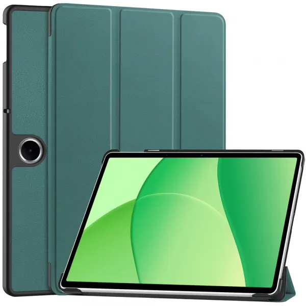 LEATHER Zaklápací kryt pre OnePlus Pad Lite zelený
