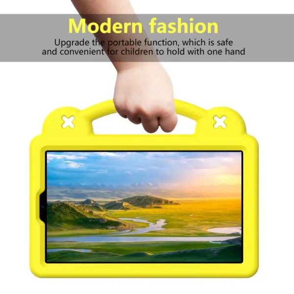 FANY Detský obal na tablet pre Lenovo Tab One / Lenovo Tab K9 žltý