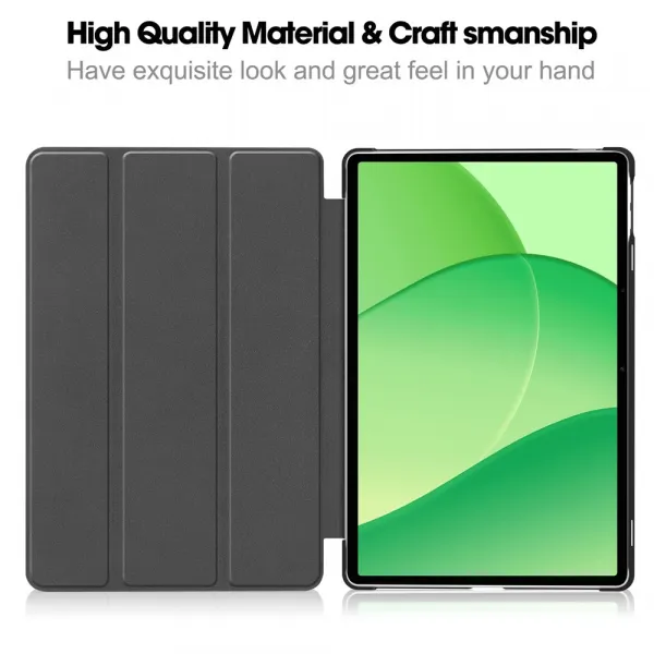 LEATHER Zaklápací kryt pre OnePlus Pad Lite šedý