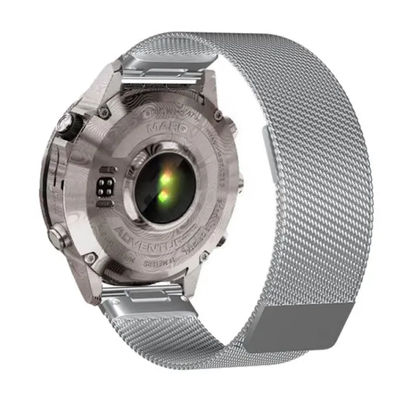 MILANESE Kovový remienok pre Garmin - šírka 26mm QuickFit strieborný