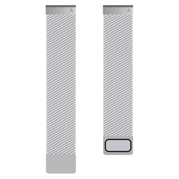 MILANESE Kovový remienok pre Garmin - šírka 26mm QuickFit strieborný