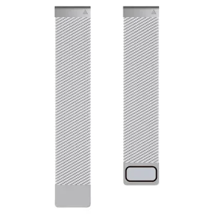 MILANESE Kovový remienok pre Garmin - šírka 26mm QuickFit strieborný