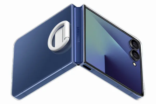 SAMSUNG CLEAR RING Kryt s držiakom Samsung Galaxy Z Flip7 5G priehľadný
