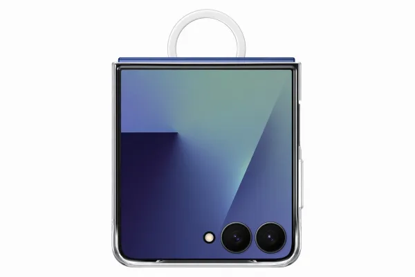 SAMSUNG CLEAR RING Kryt s držiakom Samsung Galaxy Z Flip7 5G priehľadný