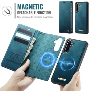 CASEME C49 Peňaženkový kryt 2v1 pre Samsung Galaxy A56 modrý