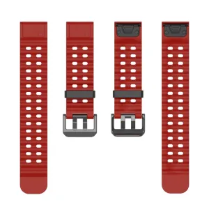 OCEAN Univerzálny remienok QuickFit pre Garmin - šírka 22mm červený
