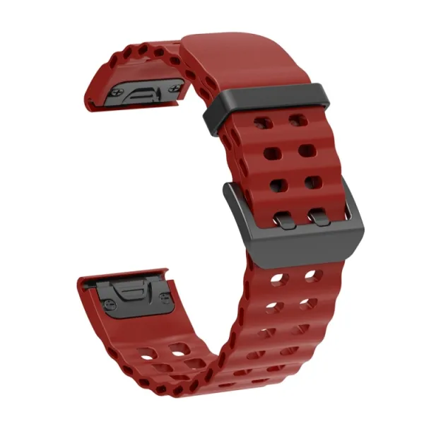 OCEAN Univerzálny remienok QuickFit pre Garmin - šírka 22mm červený