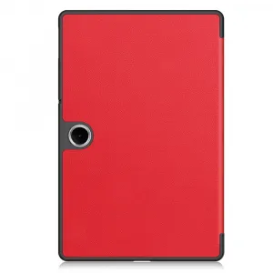 LEATHER Zaklápací kryt pre OnePlus Pad Lite červený