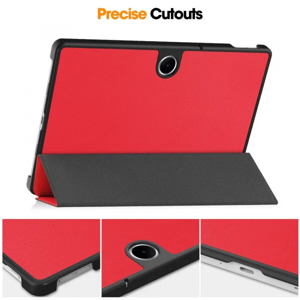 LEATHER Zaklápací kryt pre OnePlus Pad Lite červený