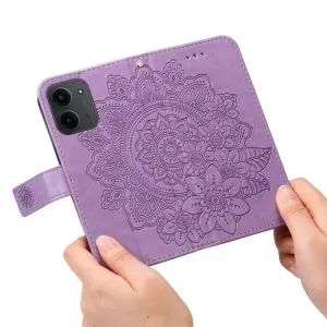 ART MANDALA Peňaženkový obal s remienkom pre Xiaomi Redmi 15C / Redmi 15C 5G fialový