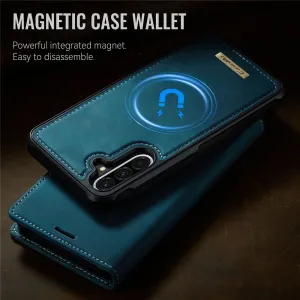 CASEME C49 Peňaženkový kryt 2v1 pre Samsung Galaxy A56 modrý