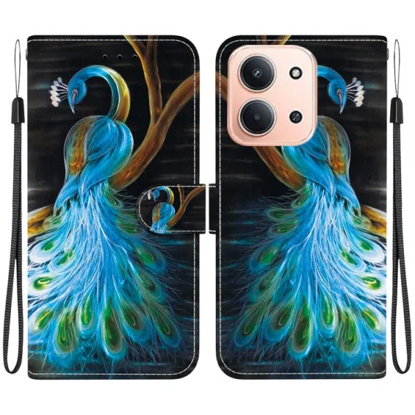 ART Peňaženkový kryt pre Xiaomi Redmi 15C / Redmi 15C 5G PEACOCK