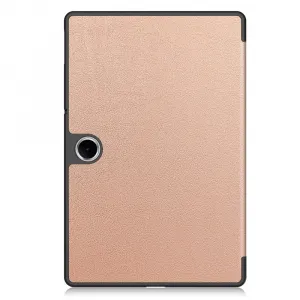LEATHER Zaklápací kryt pre OnePlus Pad Lite ružovozlatý