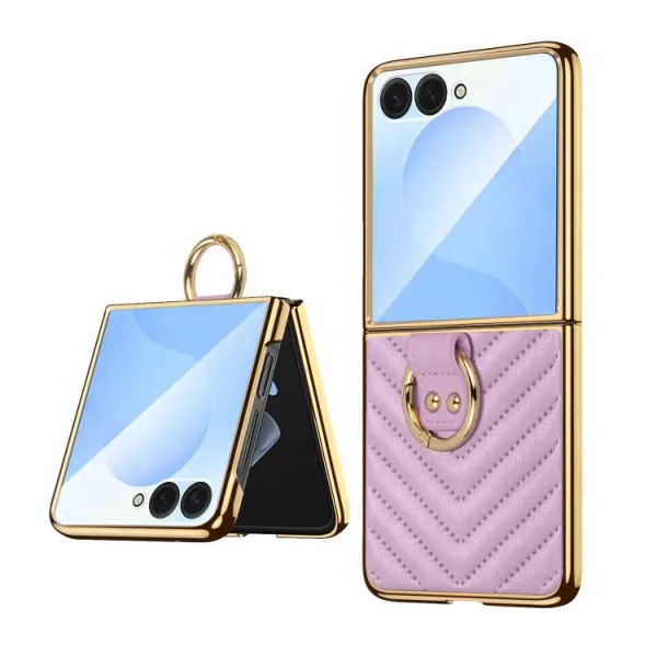 DREAMY Kryt so zabudovaným sklom Samsung Galaxy Z Flip7 5G fialový